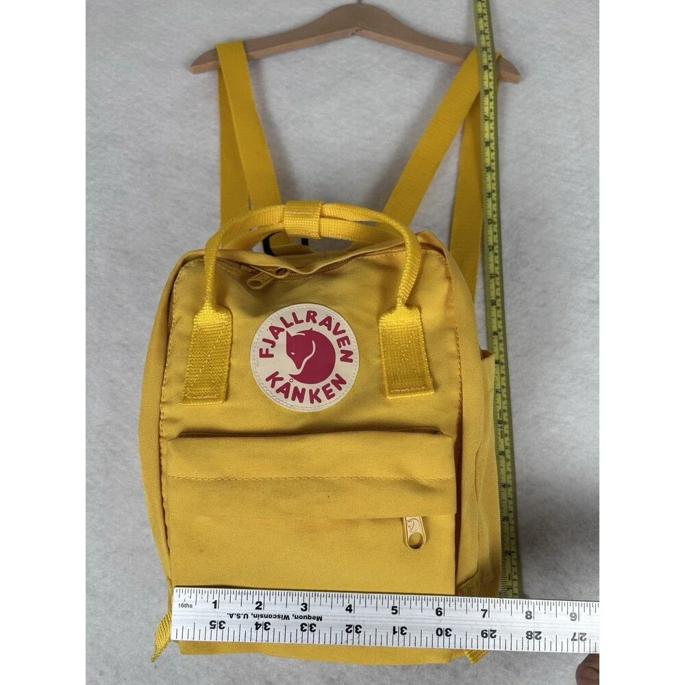 Fjallraven Kanken Mini Backpack Ochre Golden Yellow 11